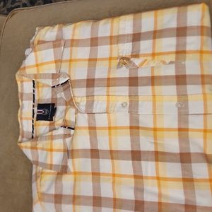 Phat Farm Classics Men’s XXL Short Sleeve Button Down Shirt Plaid Casual Shirt.